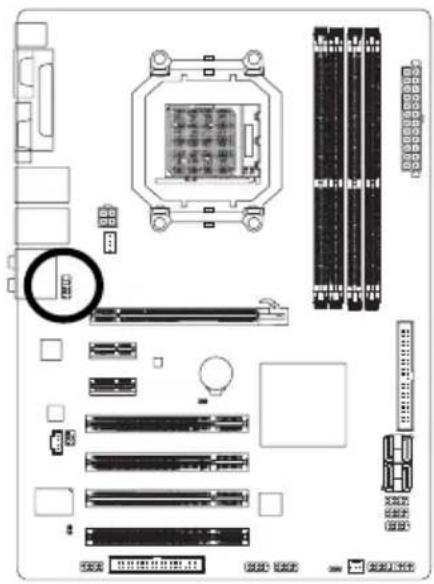 GIGABYTE GAM61PS3 - 10) F AUDIO (前端音源插座 - 1
