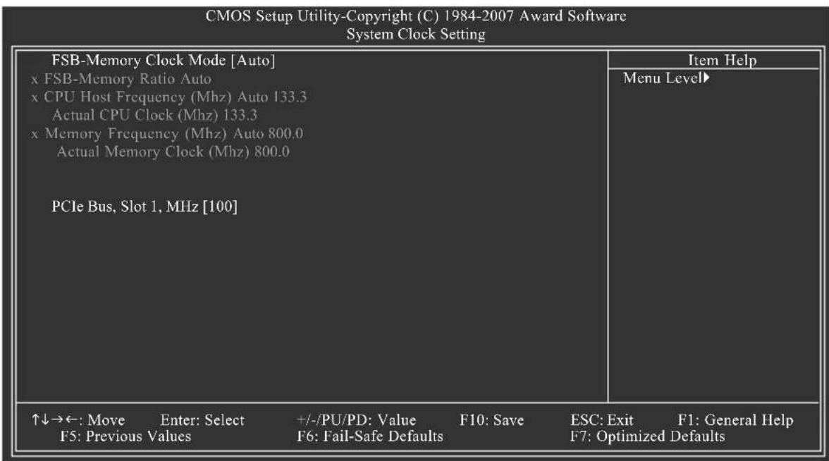 GIGABYTE GAN650SLIDS4 - System Clock Setting - 1