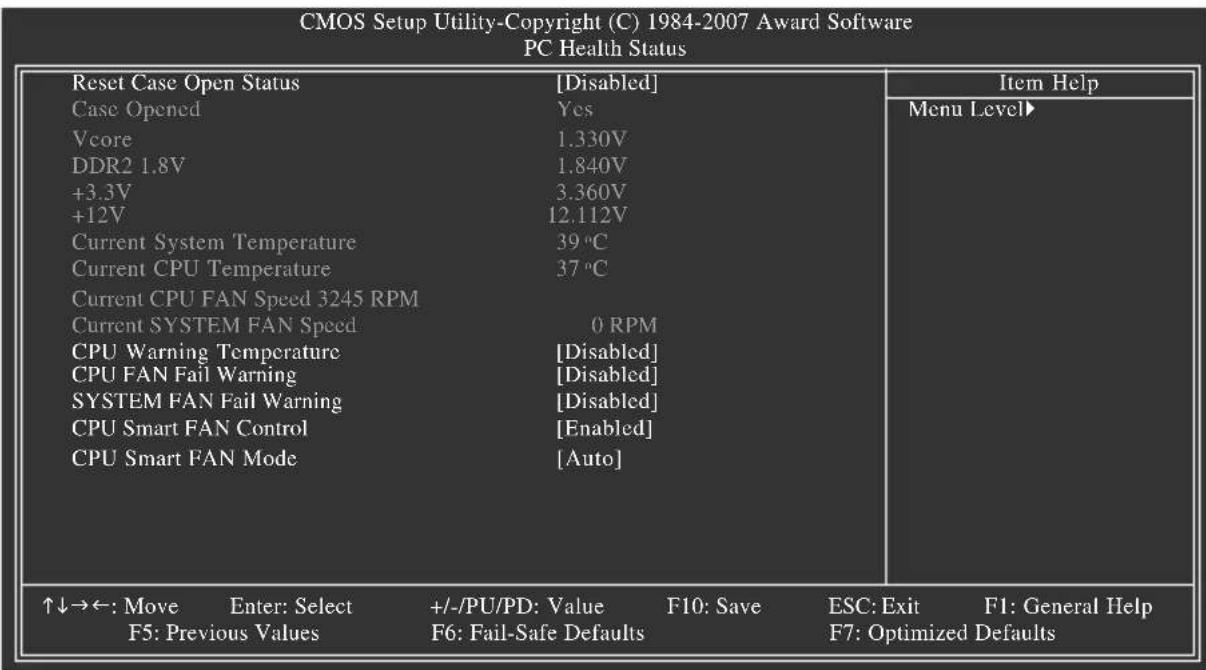 GIGABYTE GA73VMS2 - 2-8 PC Health Status() 電腦健康狀態 - 1