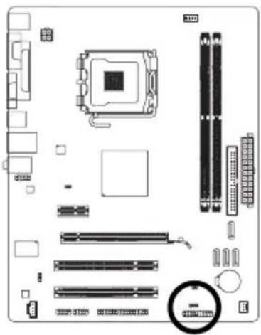 GIGABYTE GA73VMS2 - 8)PWR_LED（系統電源指示燈插座 - 1