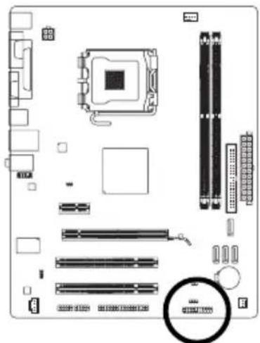 GIGABYTE GA73VMS2 - 10) F PANEL (前端控制面板接脚 - 1