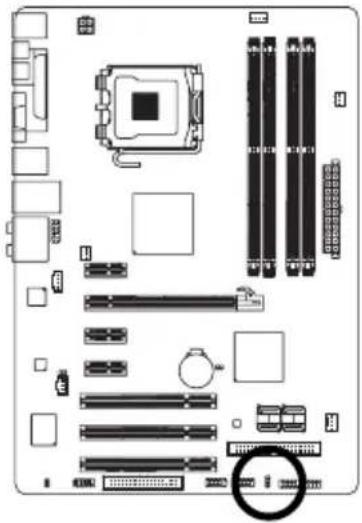 GIGABYTE GAG31S3L - 10) PWR\_LED (系統電源指示燈插座 - 1