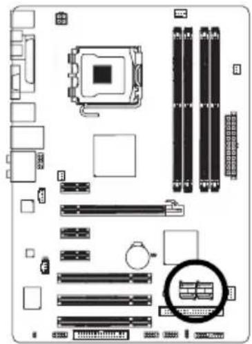 GIGABYTE GAG31S3L - 9) SATAII0 / 1 / 2 / 3 (SATA 3Gb/s IQH7)，由 控制 - 1