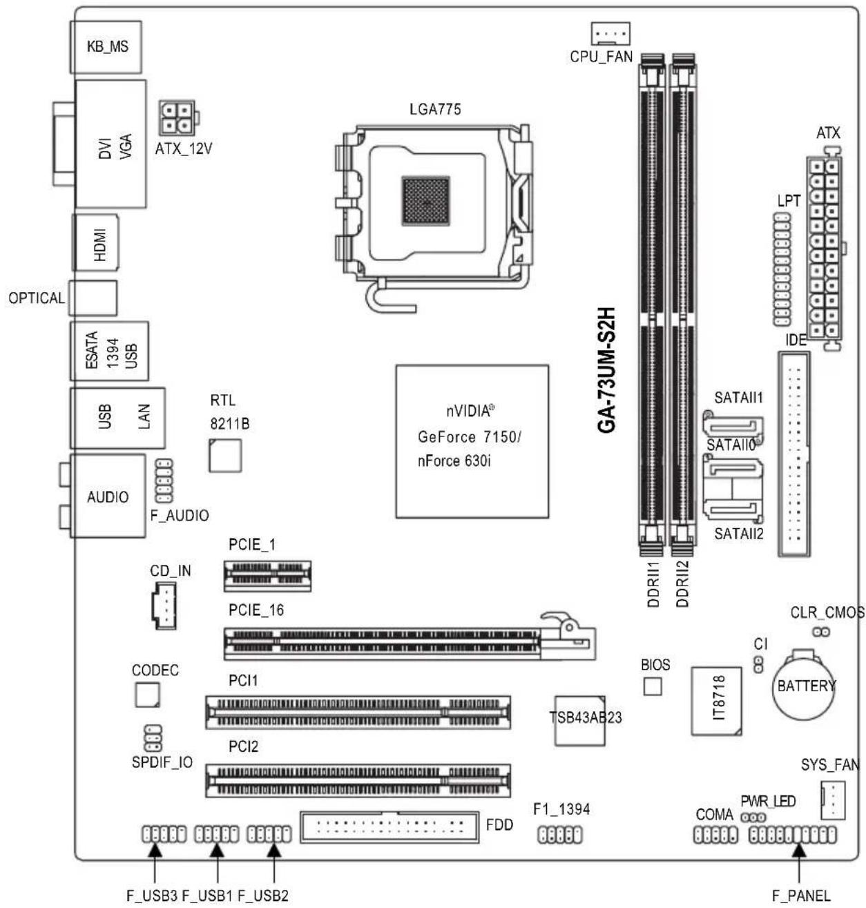 GIGABYTE GA73UMS2H - 選購配件 - 1