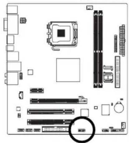 GIGABYTE GA73UMS2H - 15) F1_1394 (IEEE 1394a) 连接埠擴充插座，灰色 - 1