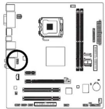 GIGABYTE GA73UMS2H - 11) F AUDIO (前端音源插座 - 1