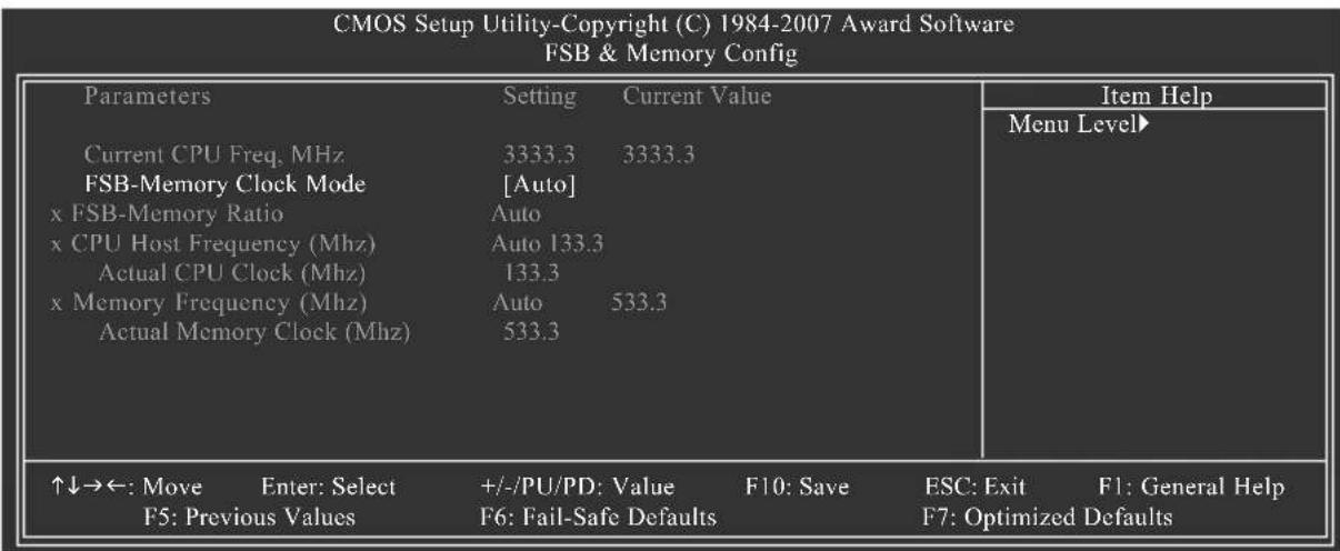 GIGABYTE GA73UMS2H - FSB & Memory Config - 1