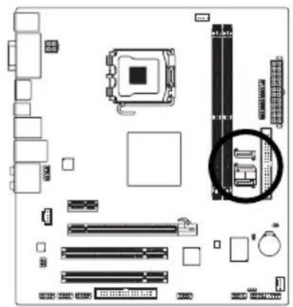 GIGABYTE GA73UMS2H - 7) SATA10 / 1 / 2 (SATA 3Gb/s) 插座 - 1