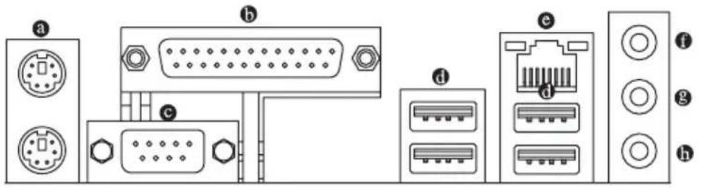 GIGABYTE GAP31S3G - 1-6 後方裝置插座介紹 - 1