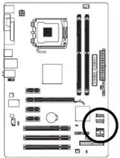 GIGABYTE GAP31S3G - 7) SATAII0 / 1 / 2 / 3 (SATA 3Gb/s IQH7)，由 控制 - 1