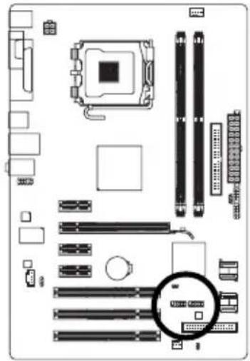 GIGABYTE GAP31S3G - 13) F\_USB1/F\_USB2 (USB 連接埠擴充插座 - 1