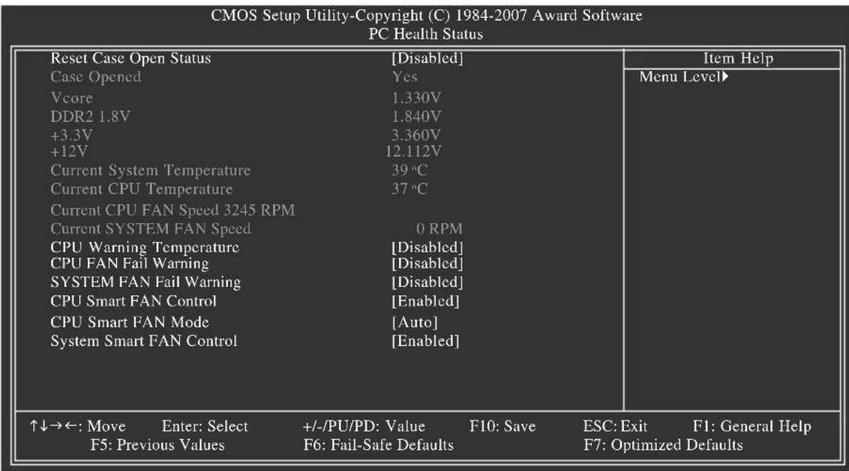 GIGABYTE GA73PVMS2H - 2-8 PC Health Status() 電腦健康狀態 - 1