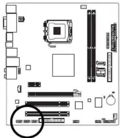 GIGABYTE GA73PVMS2H - 14)F_USB1/F_USB2/F_USB3 (USB連接埠擴充插座，黃色 - 1