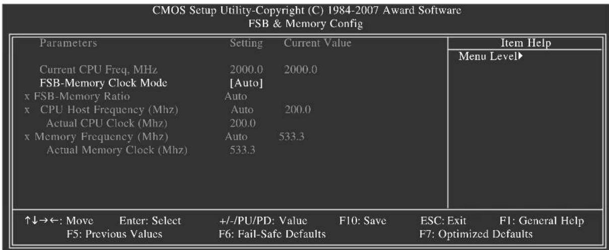 GIGABYTE GA73PVMS2H - FSB & Memory Config - 1