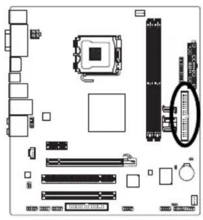 GIGABYTE GA73PVMS2H - 6) IDE (IDE) 插座 - 1