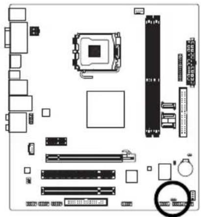 GIGABYTE GA73PVMS2H - 8)PWR_LED（系統電源指示燈插座 - 1