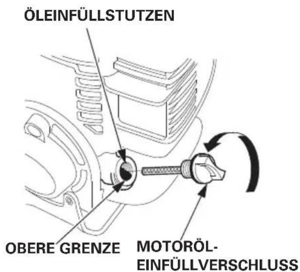 Honda UMC435 - Überprüfen des Motorölstands - 1