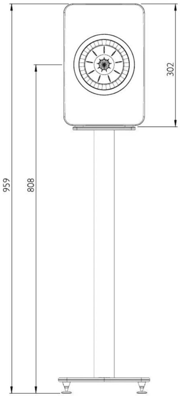 KEF S2 Floor Stand - S2 Floor Stand with LS50 - 2