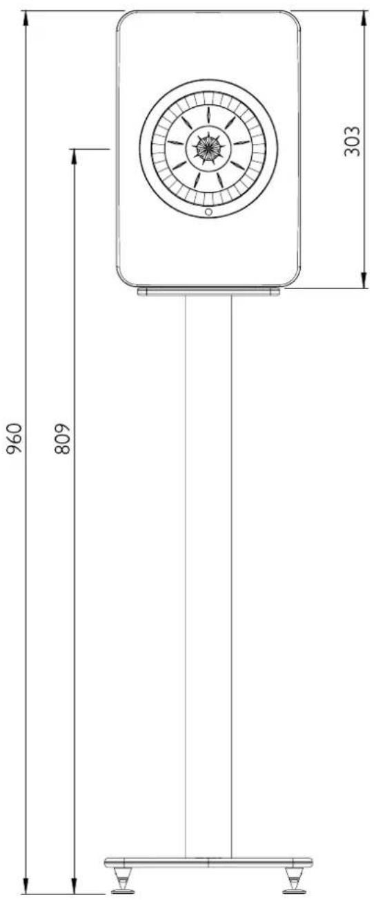 KEF S2 Floor Stand - S2 Floor Stand with LS50 Wireless II - 2