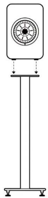 KEF S2 Floor Stand - (ENG) Remove rubber feet and use the EVA pad included. - 1