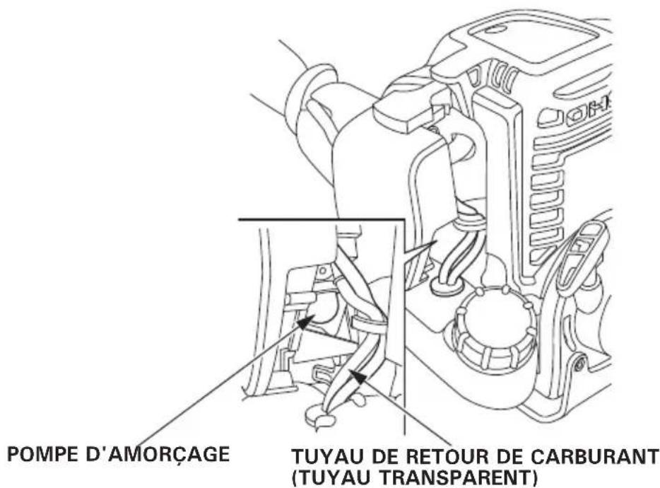POMPE D'AMORÇAGE TUYAU DE RETOUR DE CARBURANT (TUYAU TRANSPARENT)