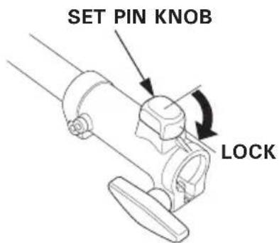 SET PIN KNOB LOCK