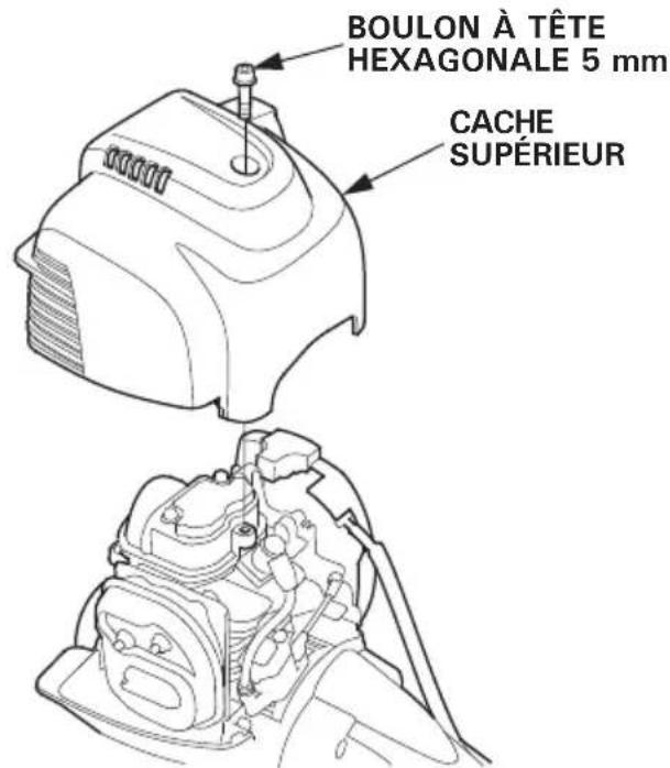 BOULON À TÊTE HEXAGONALE 5 mm CACHE SUPÉRIEUR