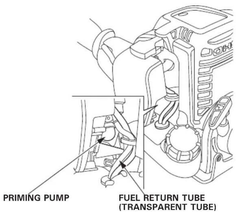PRIMING PUMP FUEL RETURN TUBE (TRANSPARENT TUBE)