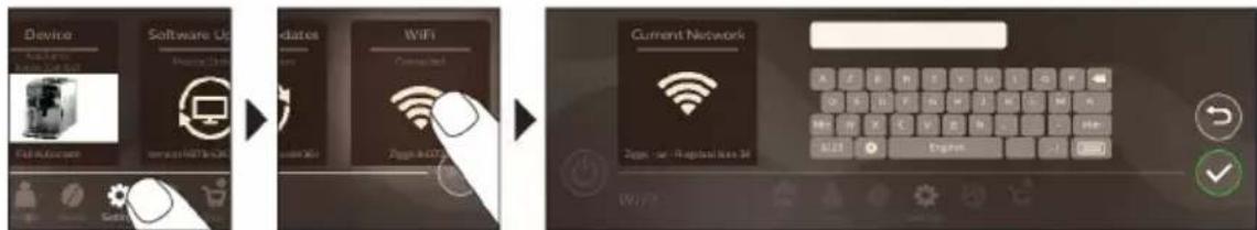 PHILIPS Saeco Xelsis Deluxe SM8785 - Verbindung mit WLAN herstellen - 1