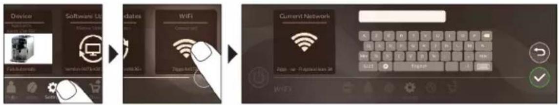 PHILIPS Saeco Xelsis Deluxe SM8785 - Ansluta till Wi-Fi - 1