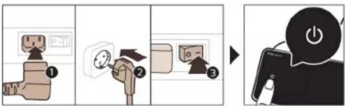PHILIPS Saeco Xelsis Deluxe SM8785 - Ndezja e aparatit kur keni një "Xelsis DELUXE" (vetëm SM8780, SM8782, SM8785) - 1