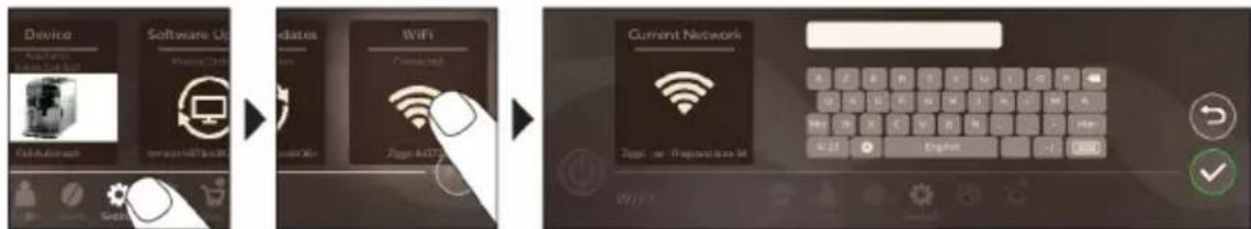 PHILIPS Saeco Xelsis Suprema SM8885 - Connexion au réseau wi-fi - 1