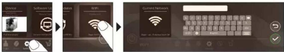 PHILIPS Saeco Xelsis Suprema SM8885 - Yhdistäminen Wi-Fi-verkkoon - 1