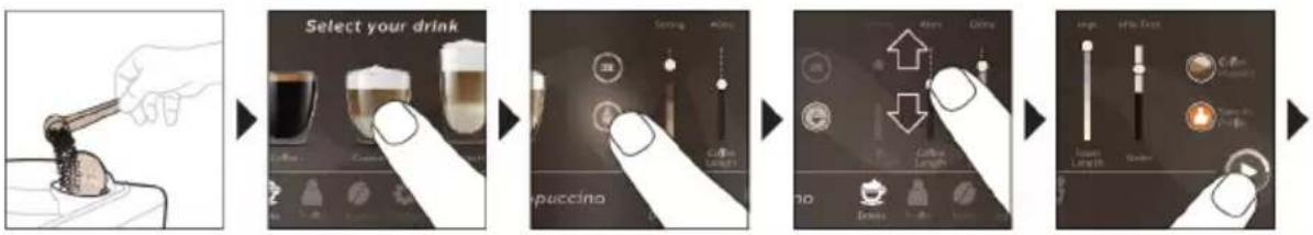 PHILIPS Saeco Xelsis Suprema SM8885 - Priprava kave z mleto kavo - 1