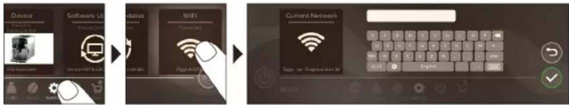 PHILIPS Saeco Xelsis Deluxe SM8782 - Verbindung mit WLAN herstellen - 1