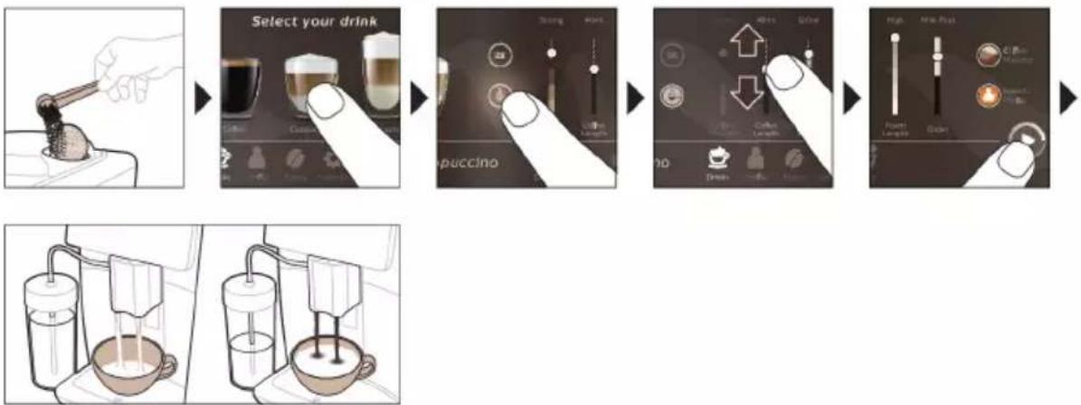 PHILIPS Saeco Xelsis Deluxe SM8782 - Preparazione del caffe con caffe pre-macinato - 1