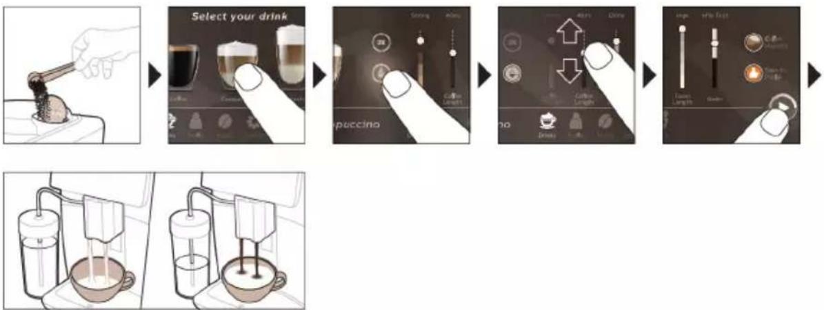 PHILIPS Saeco Xelsis Deluxe SM8780 - Prepararea cafelei cu cafea premăcinată - 1