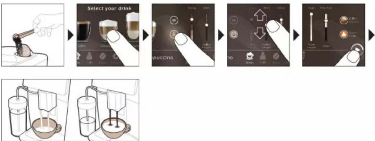PHILIPS Saeco Xelsis Deluxe SM8780 - Kahvin valmistus esijauhetusta kahvista - 1