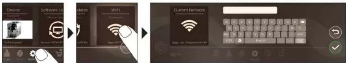 PHILIPS Saeco Xelsis Suprema SM8889 - Yhdistäminen Wi-Fi-verkkoon - 1