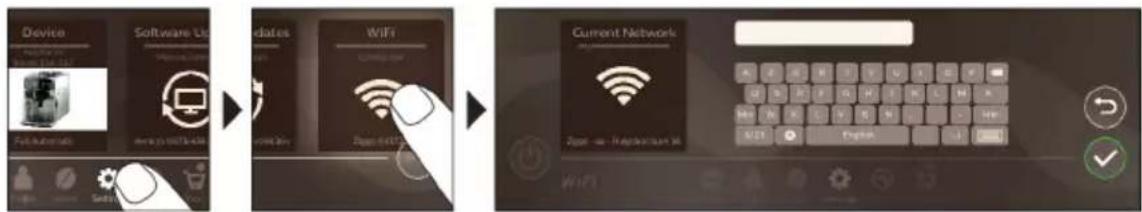 PHILIPS Saeco Xelsis Suprema SM8889 - Připojení k Wi-Fi síti - 1