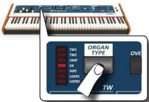 Dexibell Combo J7 - Selectionner lessons d'orgue «USER» - 1