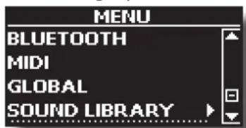 Dexibell Combo J7 - Écoute d'une bibliothèque de sons avant de l'importer - 1