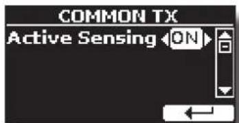 Dexibell Combo J7 - Si on seLECTIONne la partie « Common», la page suivante est affichée : - 1