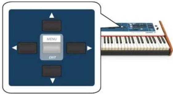 Dexibell Combo J7 - Déplacement du curseur et configuration des valeurs des paramètres - 2