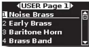 Dexibell Combo J7 - Selectionner le son d'orchestre « USER » - 3