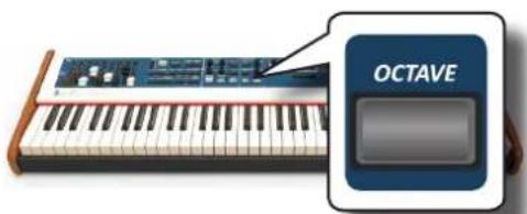 Dexibell Combo J7 - Appuyer sur la touche [OCTAVE]. - 1