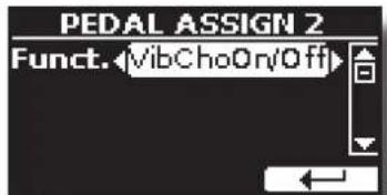 Dexibell Combo J7 - PEDAL ASSIGN 1 - 2