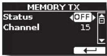 Dexibell Combo J7 - Si on seLECTIONne la partie « Memory», la page suivante est affichée: - 1