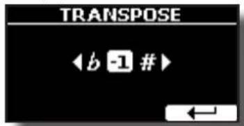 Dexibell Combo J7 - Appuyer sur la touche [TRANSPOSE]. - 2