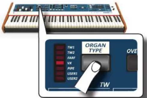 Dexibell Combo J7 - Selectionner les différents types d'argue - 1